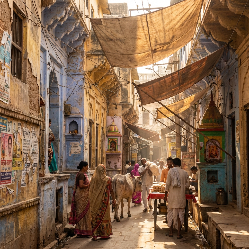 Exploration des ruelles de Varanasi
